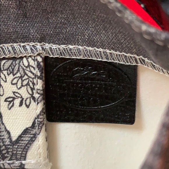 Longchamp Black and White Hobo Bag - Picture 4 of 5